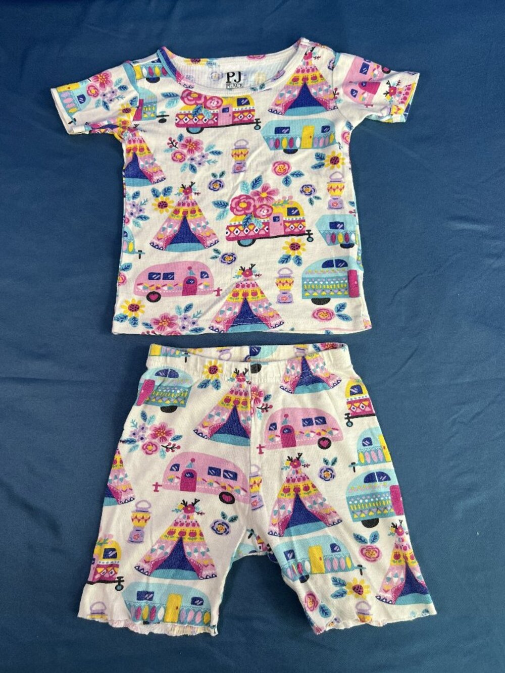 The Children’s Place / PJ Place Toddler Girls Camper Snug Fit Pajamas Size 3T
